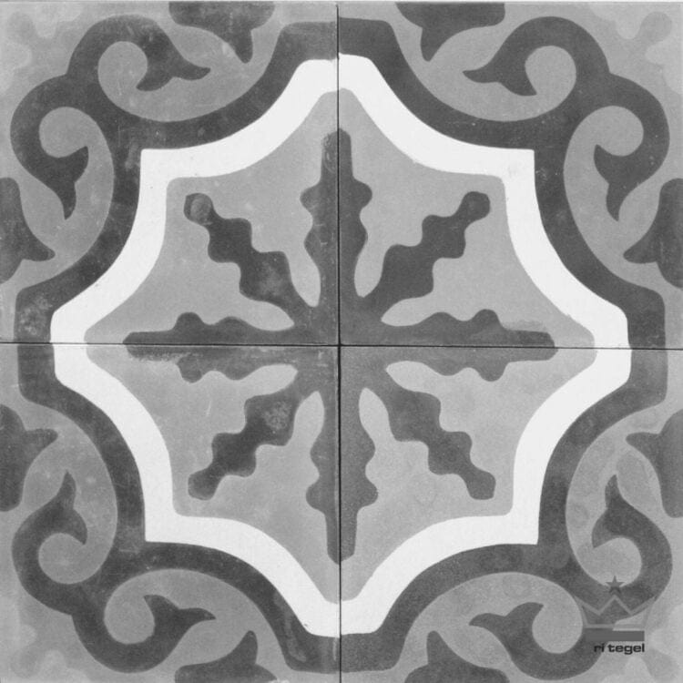 Sri Tegel - CT Motif - CT009 Palm - 4 - BW
