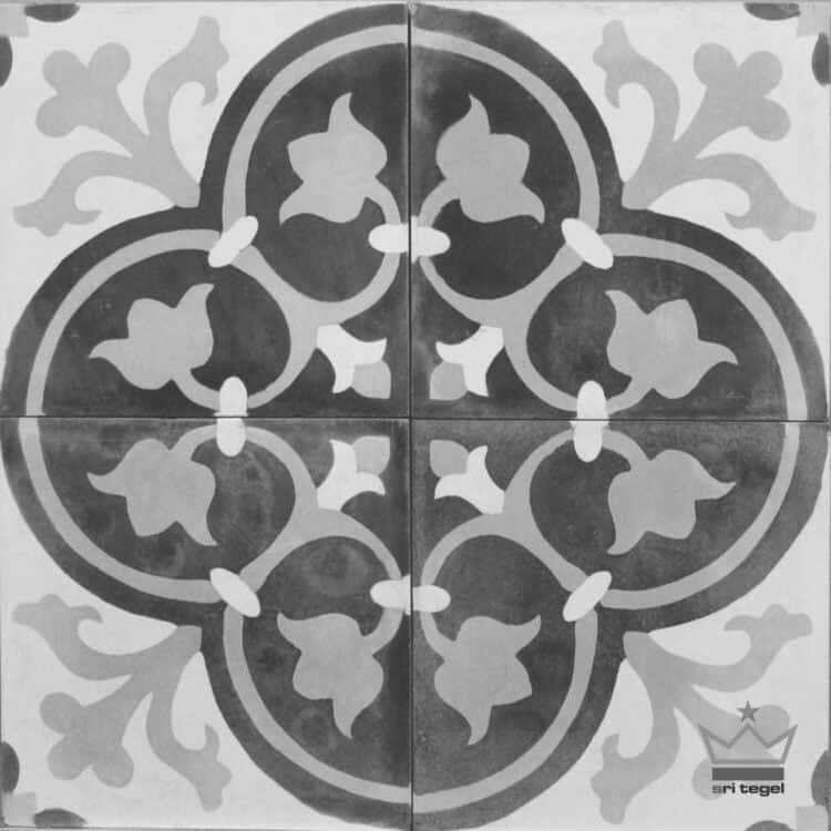 Sri Tegel - CT Motif - CT050 Bunga Kangkung - 4 - BW